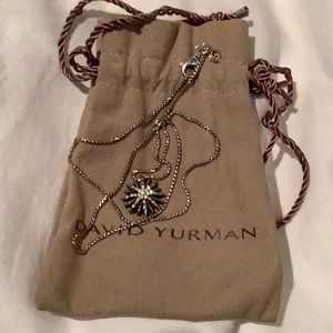 David yurman starburst necklace with diamonds